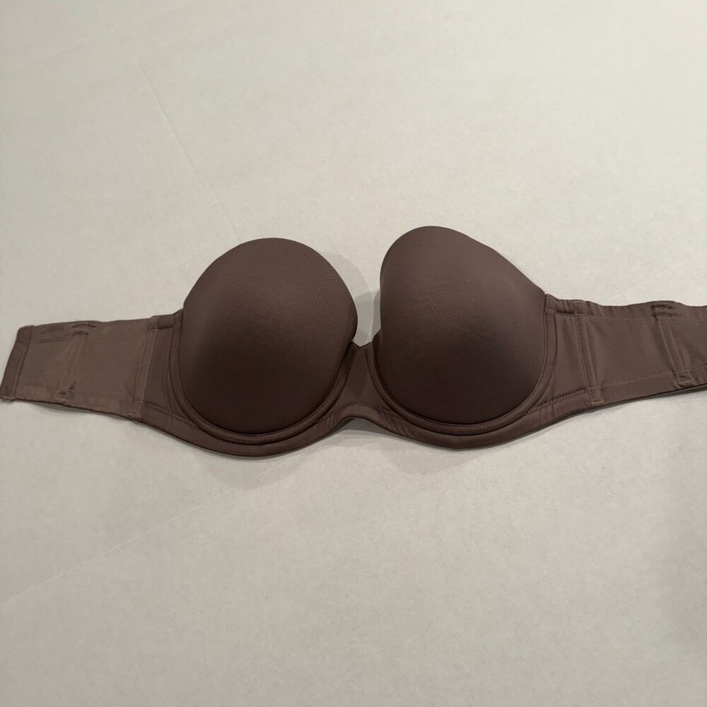 Wacoal Red Carpet Strapless Bra 34DDD Gray Silicone Grip‎